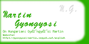 martin gyongyosi business card